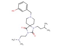 3-[2-(dimethylamino)ethyl]-8-(3-hydroxybenzyl)-1-(3-methylbutyl)-1,3,8-triazaspiro[4.5]decane-2,4-dione