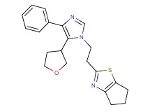 2-{2-[4-phenyl-5-(tetrahydrofuran-3-yl)-1H-imidazol-1-yl]ethyl}-5,6-dihydro-4H-cyclopenta[d][1,3]thiazole