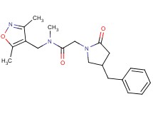 2-(4-benzyl-2-oxopyrrolidin-1-yl)-N-[(3,5-dimethylisoxazol-4-yl)methyl]-N-methylacetamide