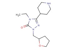 4-ethyl-5-(4-piperidinyl)-2-(tetrahydro-2-furanylmethyl)-2,4-dihydro-3H-1,2,4-triazol-3-one dihydrochloride