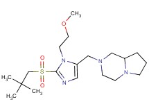 2-{[2-[(2,2-dimethylpropyl)sulfonyl]-1-(2-methoxyethyl)-1H-imidazol-5-yl]methyl}octahydropyrrolo[1,2-a]pyrazine