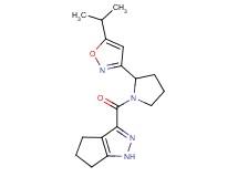 3-{[2-(5-isopropylisoxazol-3-yl)pyrrolidin-1-yl]carbonyl}-1,4,5,6-tetrahydrocyclopenta[c]pyrazole