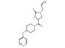 1-allyl-4-{[4-(pyridin-4-yloxy)piperidin-1-yl]carbonyl}pyrrolidin-2-one