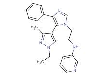 N-{2-[5-(1-ethyl-3-methyl-1H-pyrazol-4-yl)-4-phenyl-1H-imidazol-1-yl]ethyl}pyridin-3-amine