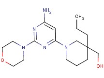 {1-[6-amino-2-(4-morpholinyl)-4-pyrimidinyl]-3-propyl-3-piperidinyl}methanol