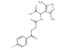 (3,5-dimethyl-1H-pyrazol-4-yl){[4-(4-fluorophenyl)-4-oxobutanoyl]amino}acetic acid