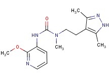 N-[2-(3,5-dimethyl-1H-pyrazol-4-yl)ethyl]-N'-(2-methoxypyridin-3-yl)-N-methylurea