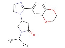 4-[2-(2,3-dihydro-1,4-benzodioxin-6-yl)-1H-imidazol-1-yl]-1-isopropylpyrrolidin-2-one