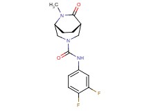 (1S*,5R*)-N-(3,4-difluorophenyl)-6-methyl-7-oxo-3,6-diazabicyclo[3.2.2]nonane-3-carboxamide