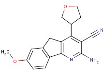 2-amino-7-methoxy-4-(tetrahydrofuran-3-yl)-5H-indeno[1,2-b]pyridine-3-carbonitrile