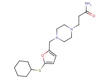 3-(4-{[5-(cyclohexylthio)-2-furyl]methyl}piperazin-1-yl)propanamide