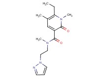6-ethyl-N,1,5-trimethyl-2-oxo-N-[2-(1H-pyrazol-1-yl)ethyl]-1,2-dihydropyridine-3-carboxamide
