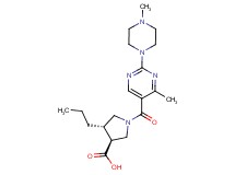 (3S*,4S*)-1-{[4-methyl-2-(4-methylpiperazin-1-yl)pyrimidin-5-yl]carbonyl}-4-propylpyrrolidine-3-carboxylic acid
