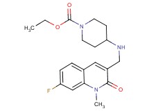 ethyl 4-{[(7-fluoro-1-methyl-2-oxo-1,2-dihydro-3-quinolinyl)methyl]amino}-1-piperidinecarboxylate