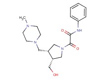 2-{(3R*,4R*)-3-(hydroxymethyl)-4-[(4-methylpiperazin-1-yl)methyl]pyrrolidin-1-yl}-2-oxo-N-phenylacetamide