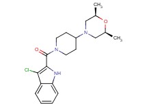 3-chloro-2-({4-[(2R*,6S*)-2,6-dimethyl-4-morpholinyl]-1-piperidinyl}carbonyl)-1H-indole