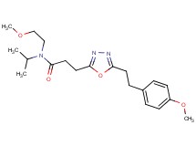 N-isopropyl-N-(2-methoxyethyl)-3-{5-[2-(4-methoxyphenyl)ethyl]-1,3,4-oxadiazol-2-yl}propanamide
