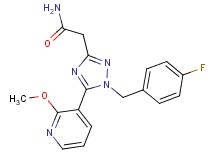 2-[1-(4-fluorobenzyl)-5-(2-methoxypyridin-3-yl)-1H-1,2,4-triazol-3-yl]acetamide
