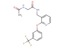 N~2~-acetyl-N~1~-({2-[3-(trifluoromethyl)phenoxy]-3-pyridinyl}methyl)glycinamide