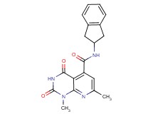 N-(2,3-dihydro-1H-inden-2-yl)-1,7-dimethyl-2,4-dioxo-1,2,3,4-tetrahydropyrido[2,3-d]pyrimidine-5-carboxamide