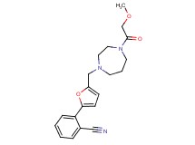 2-(5-{[4-(methoxyacetyl)-1,4-diazepan-1-yl]methyl}-2-furyl)benzonitrile