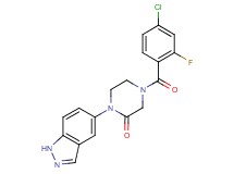 4-(4-chloro-2-fluorobenzoyl)-1-(1H-indazol-5-yl)-2-piperazinone
