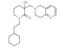 1-(2-cyclohexylethyl)-3-(7,8-dihydro-1,6-naphthyridin-6(5H)-ylmethyl)-3-hydroxypiperidin-2-one