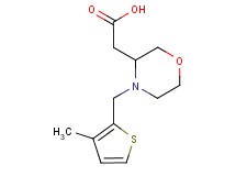 {4-[(3-methyl-2-thienyl)methyl]morpholin-3-yl}acetic acid