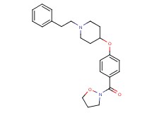 4-[4-(2-isoxazolidinylcarbonyl)phenoxy]-1-(2-phenylethyl)piperidine