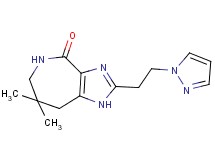 7,7-dimethyl-2-[2-(1H-pyrazol-1-yl)ethyl]-5,6,7,8-tetrahydroimidazo[4,5-c]azepin-4(1H)-one