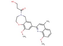 3-[9-methoxy-7-(8-methoxy-4-methylquinolin-2-yl)-2,3-dihydro-1,4-benzoxazepin-4(5H)-yl]-3-oxopropan-1-ol