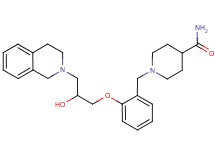 1-{2-[3-(3,4-dihydro-2(1H)-isoquinolinyl)-2-hydroxypropoxy]benzyl}-4-piperidinecarboxamide