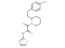 2-{2-[2-(4-hydroxyphenyl)ethyl]piperidin-1-yl}-2-oxo-N-1,3-thiazol-2-ylacetamide