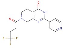 2-pyridin-4-yl-7-(4,4,4-trifluorobutanoyl)-5,6,7,8-tetrahydropyrido[3,4-d]pyrimidin-4(3H)-one