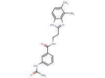 3-(acetylamino)-N-[2-(4,5-dimethyl-1H-benzimidazol-2-yl)ethyl]benzamide