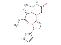 N-methyl-6-oxo-4-[5-(1H-pyrazol-3-yl)-2-furyl]-4,5,6,7-tetrahydro-1H-pyrazolo[3,4-b]pyridine-3-carboxamide