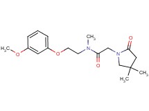 2-(4,4-dimethyl-2-oxopyrrolidin-1-yl)-N-[2-(3-methoxyphenoxy)ethyl]-N-methylacetamide