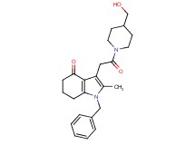 1-benzyl-3-{2-[4-(hydroxymethyl)-1-piperidinyl]-2-oxoethyl}-2-methyl-1,5,6,7-tetrahydro-4H-indol-4-one