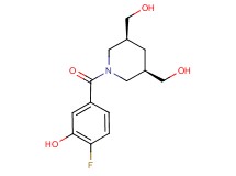 5-{[(3R*,5S*)-3,5-bis(hydroxymethyl)piperidin-1-yl]carbonyl}-2-fluorophenol