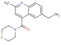 6-ethyl-2-methyl-4-(4-thiomorpholinylcarbonyl)quinoline