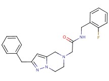 2-(2-benzyl-6,7-dihydropyrazolo[1,5-a]pyrazin-5(4H)-yl)-N-(2-fluorobenzyl)acetamide