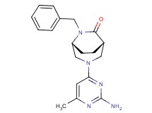 (1S*,5R*)-3-(2-amino-6-methyl-4-pyrimidinyl)-6-benzyl-3,6-diazabicyclo[3.2.2]nonan-7-one