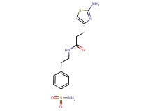 N-{2-[4-(aminosulfonyl)phenyl]ethyl}-3-(2-amino-1,3-thiazol-4-yl)propanamide