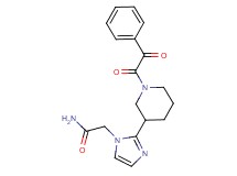 2-(2-{1-[oxo(phenyl)acetyl]piperidin-3-yl}-1H-imidazol-1-yl)acetamide