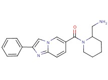 ({1-[(2-phenylimidazo[1,2-a]pyridin-6-yl)carbonyl]-2-piperidinyl}methyl)amine dihydrochloride