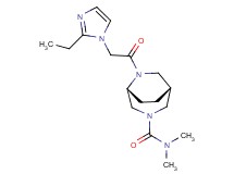 (1R*,5R*)-6-[(2-ethyl-1H-imidazol-1-yl)acetyl]-N,N-dimethyl-3,6-diazabicyclo[3.2.2]nonane-3-carboxamide