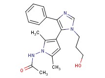 N-{3-[1-(3-hydroxypropyl)-4-phenyl-1H-imidazol-5-yl]-2,5-dimethyl-1H-pyrrol-1-yl}acetamide