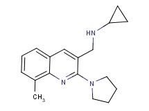 N-{[8-methyl-2-(1-pyrrolidinyl)-3-quinolinyl]methyl}cyclopropanamine