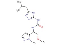 N-(5-isobutyl-4H-1,2,4-triazol-3-yl)-N'-[2-methoxy-1-(1-methyl-1H-pyrazol-5-yl)ethyl]urea