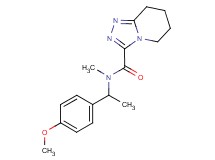 N-[1-(4-methoxyphenyl)ethyl]-N-methyl-5,6,7,8-tetrahydro[1,2,4]triazolo[4,3-a]pyridine-3-carboxamide